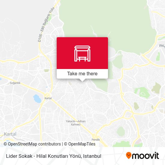 Lider Sokak - Hilal Konutları Yönü map