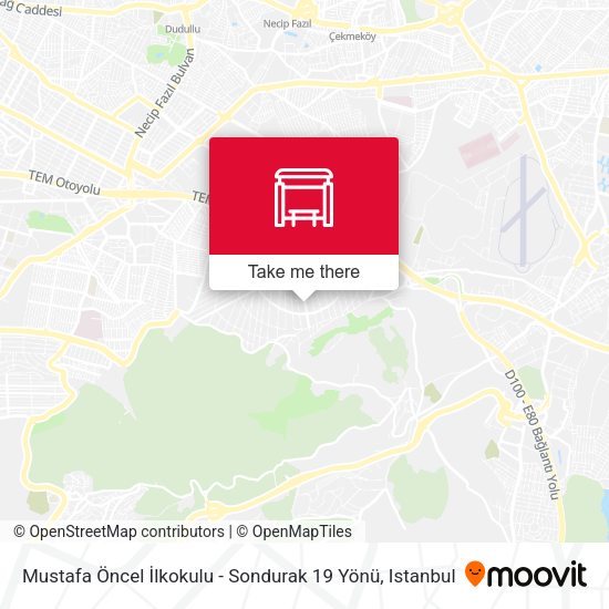 Mustafa Öncel İlkokulu - Sondurak 19 Yönü map