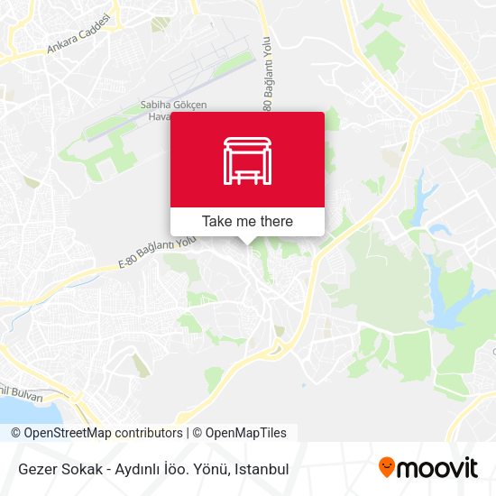 Gezer Sokak - Aydınlı İöo. Yönü map