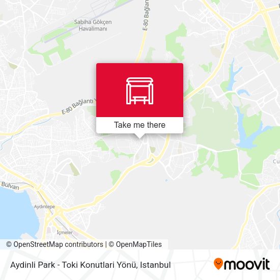 Aydinli Park - Toki Konutlari Yönü map