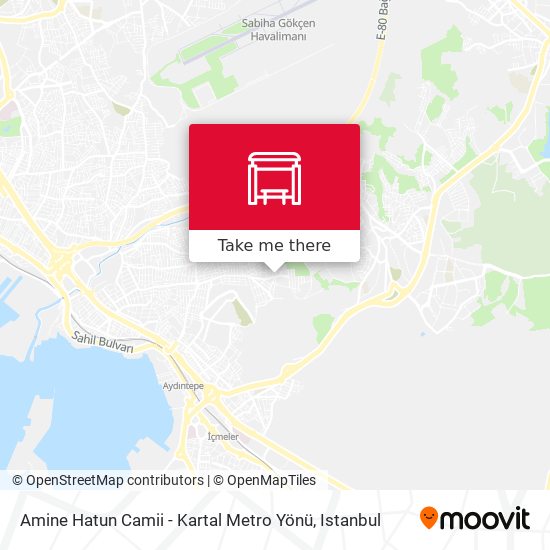Amine Hatun Camii - Kartal Metro Yönü map