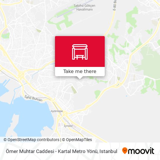 Ömer Muhtar Caddesi - Kartal Metro Yönü map