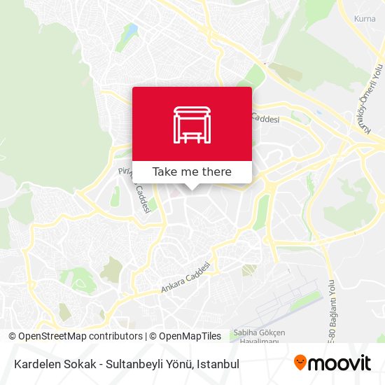 Kardelen Sokak - Sultanbeyli Yönü map