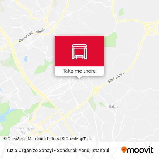 Tuzla Organize Sanayi - Sondurak Yönü map