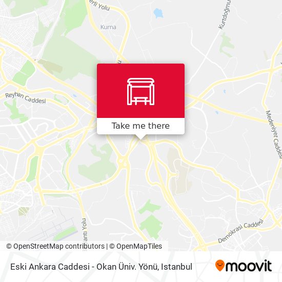 Eski Ankara Caddesi - Okan Üniv. Yönü map