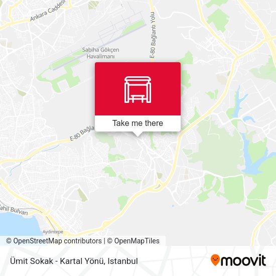 Ümit Sokak - Kartal Yönü map