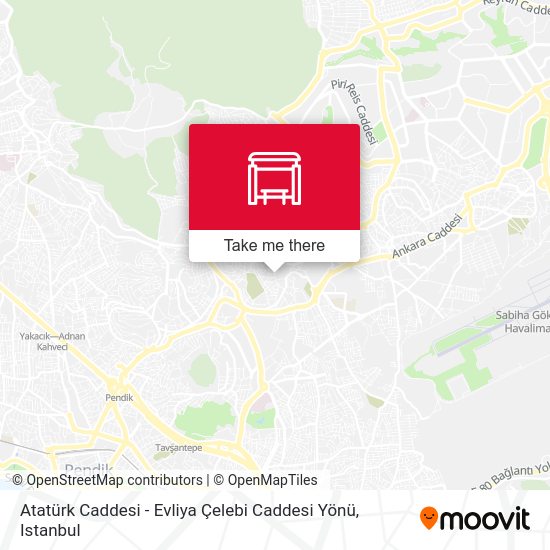 Atatürk Caddesi - Evliya Çelebi Caddesi Yönü map