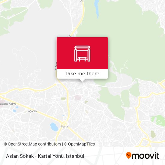 Aslan Sokak - Kartal Yönü map