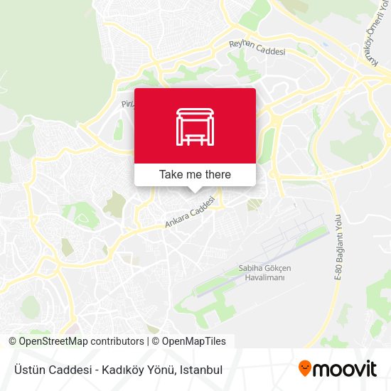 Üstün Caddesi - Kadıköy Yönü map