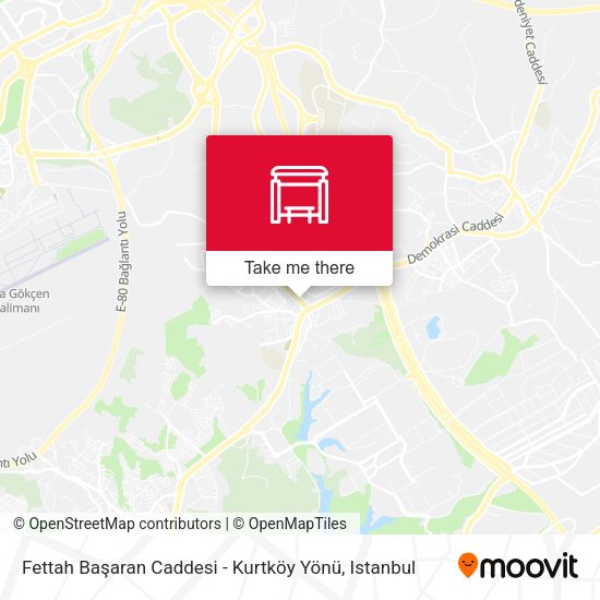 Fettah Başaran Caddesi - Kurtköy Yönü map