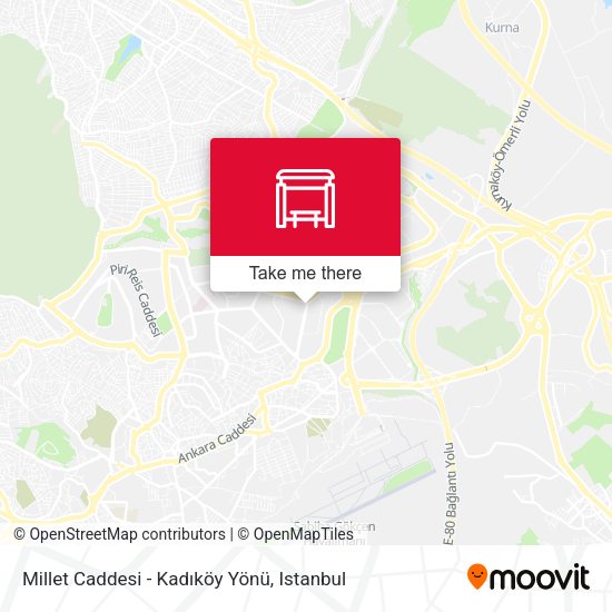 Millet Caddesi - Kadıköy Yönü map