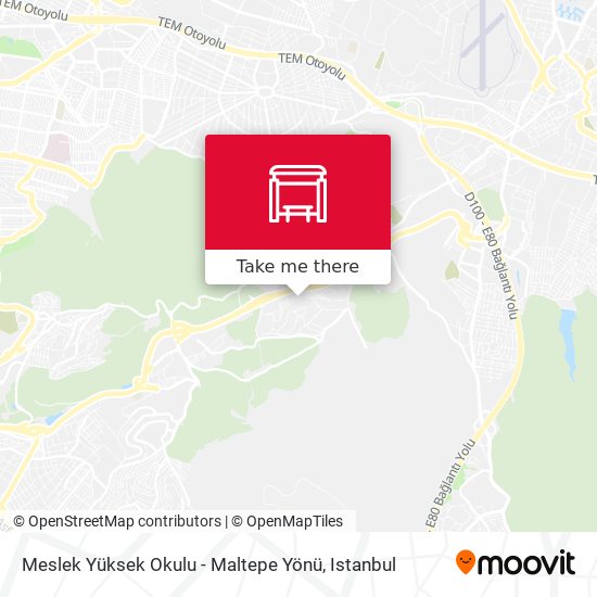 Meslek Yüksek Okulu - Maltepe Yönü map