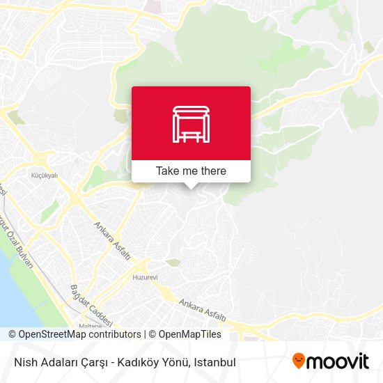 Nish Adaları Çarşı - Kadıköy Yönü map