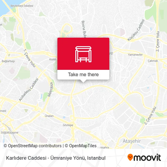 Karlıdere Caddesi - Ümraniye Yönü map