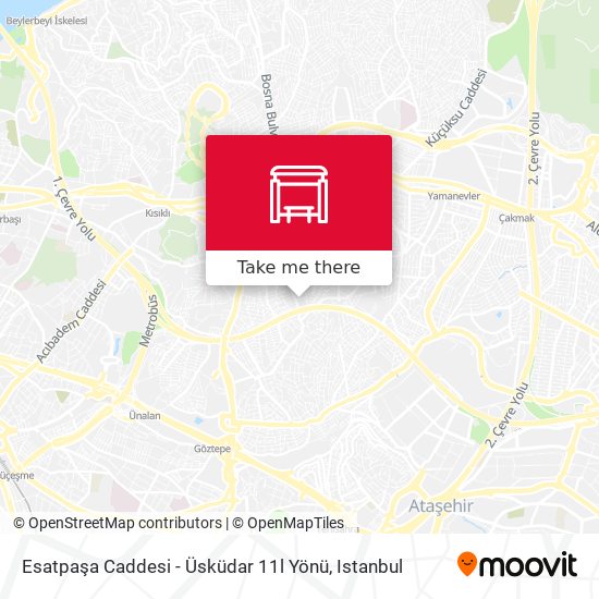 Esatpaşa Caddesi - Üsküdar 11l Yönü map