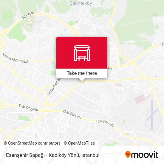 Esenşehir Sapağı - Kadıköy Yönü map