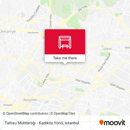 Tatlısu Muhtarlığı - Kadıköy Yönü map