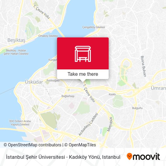 İstanbul Şehir Üniversitesi - Kadıköy Yönü map