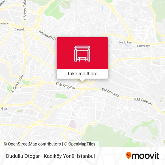 Dudullu Otogar - Kadıköy Yönü map