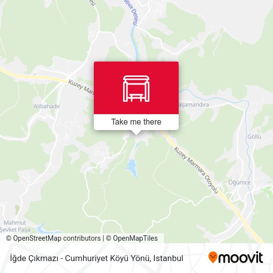 İğde Çıkmazı - Cumhuriyet Köyü Yönü map