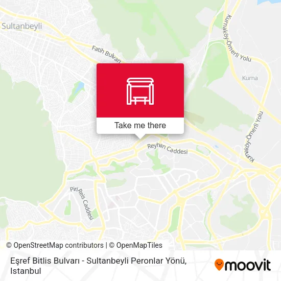 Eşref Bitlis Bulvarı - Sultanbeyli Peronlar Yönü map