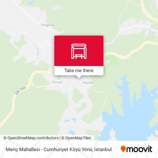 Meriç Mahallesi - Cumhuriyet Köyü Yönü map