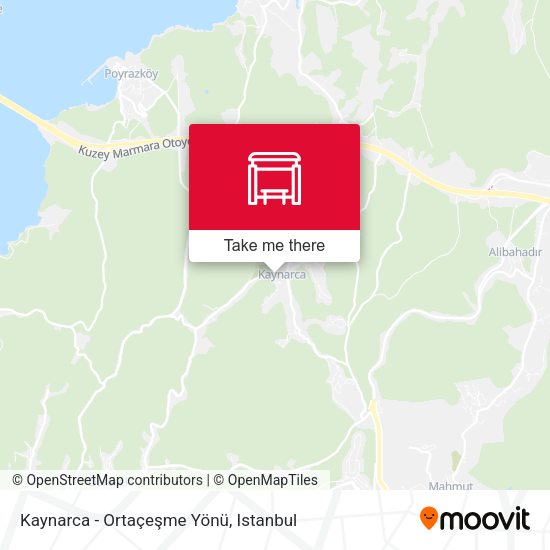 Kaynarca - Ortaçeşme Yönü map