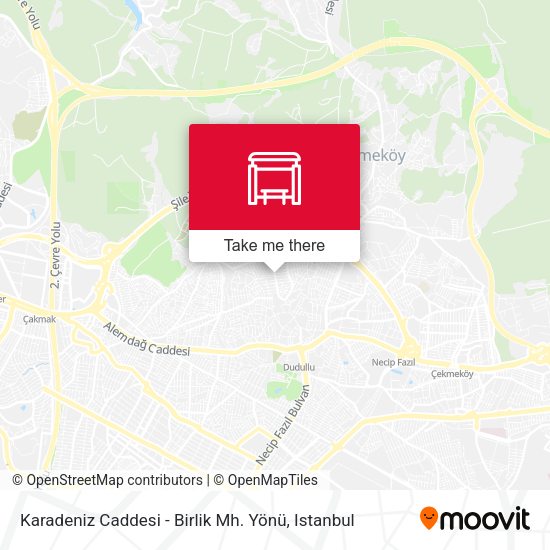 Karadeniz Caddesi - Birlik Mh. Yönü map