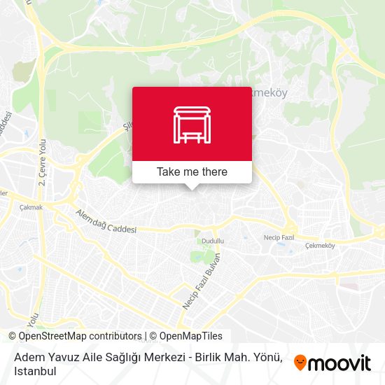 Adem Yavuz Aile Sağlığı Merkezi - Birlik Mah. Yönü map