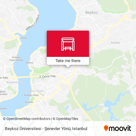 Beykoz Üniversitesi - Şenevler Yönü map