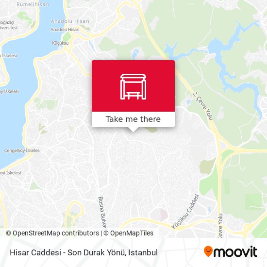 Hisar Caddesi - Son Durak Yönü map