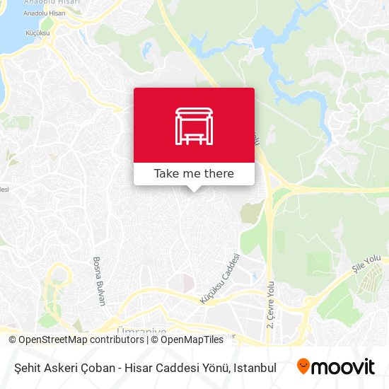 Şehit Askeri Çoban - Hisar Caddesi Yönü map