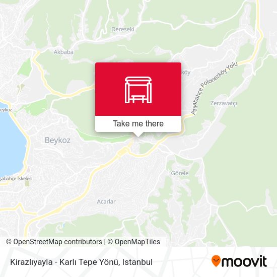 Kirazlıyayla - Karlı Tepe Yönü map