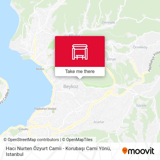 Hacı Nurten Özyurt Camii - Korubaşı Cami Yönü map