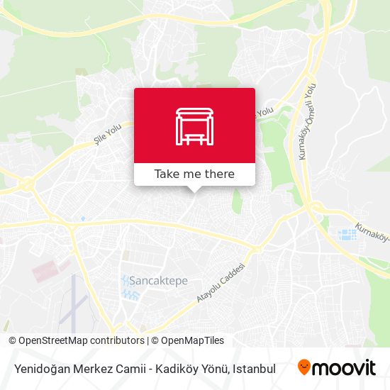 Yenidoğan Merkez Camii - Kadiköy Yönü map