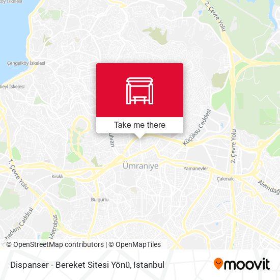 Dispanser - Bereket Sitesi Yönü map