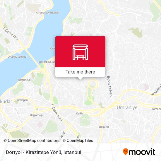 Dörtyol - Kirazlıtepe Yönü map