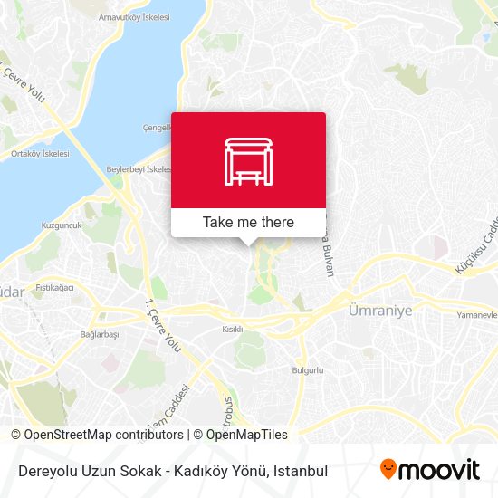 Dereyolu Uzun Sokak - Kadıköy Yönü map