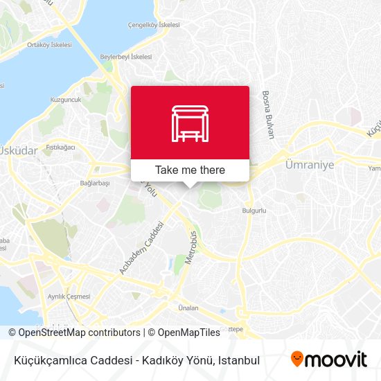 Küçükçamlıca Caddesi - Kadıköy Yönü map