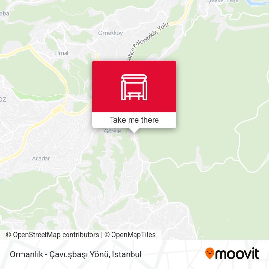 Ormanlık - Çavuşbaşı Yönü map