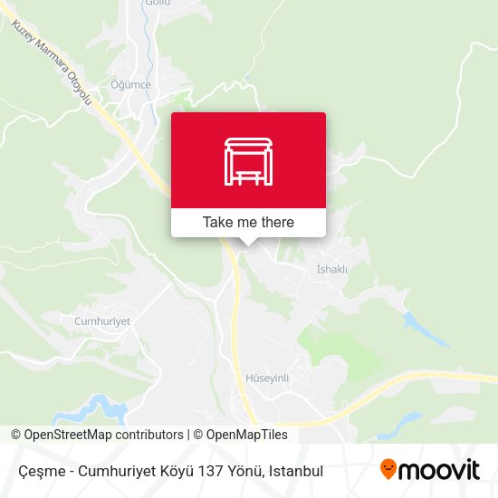 Çeşme - Cumhuriyet Köyü 137 Yönü map