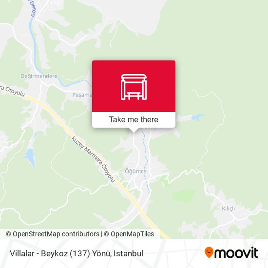 Villalar - Beykoz (137) Yönü map