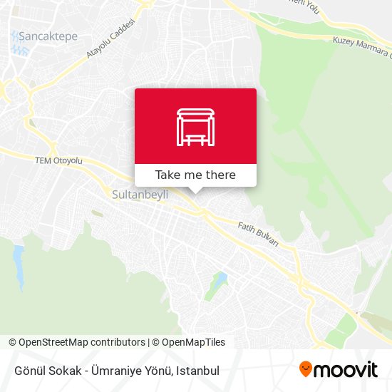 Gönül Sokak - Ümraniye Yönü map