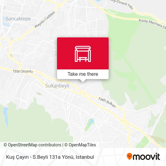 Kuş Çayırı - S.Beyli 131a Yönü map