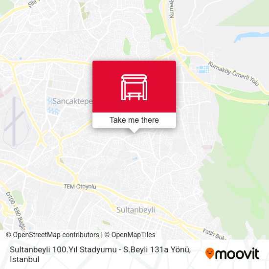 Sultanbeyli 100.Yıl Stadyumu - S.Beyli 131a Yönü map