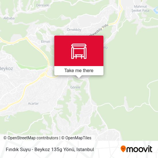 Fındık Suyu - Beykoz 135g Yönü map