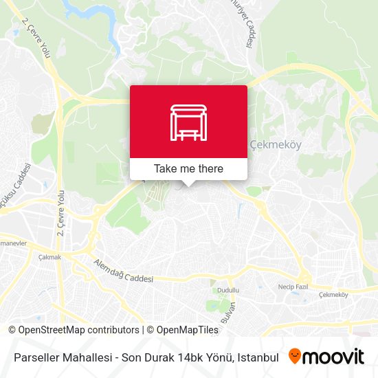 Parseller Mahallesi - Son Durak 14bk Yönü map