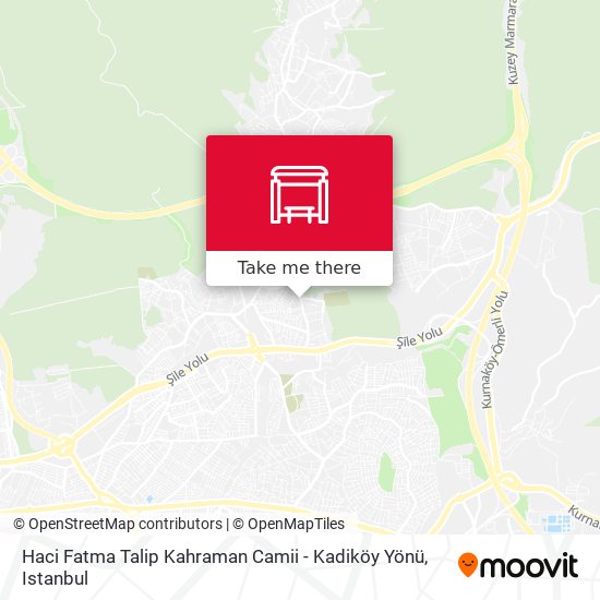 Haci Fatma Talip Kahraman Camii - Kadiköy Yönü map