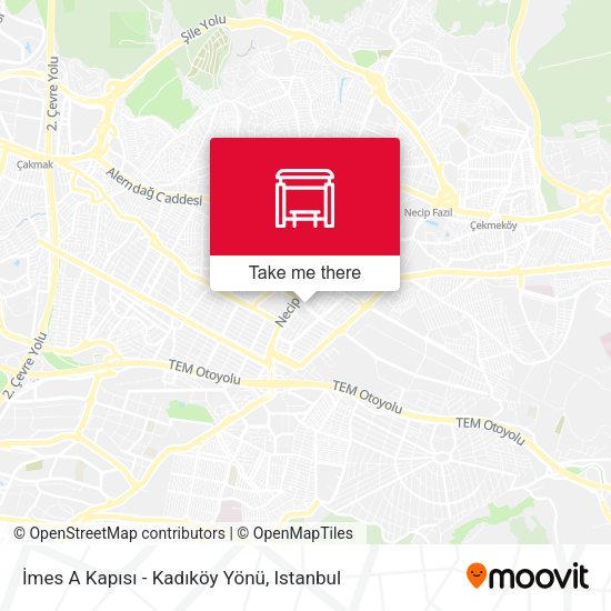 İmes A Kapısı - Kadıköy Yönü map