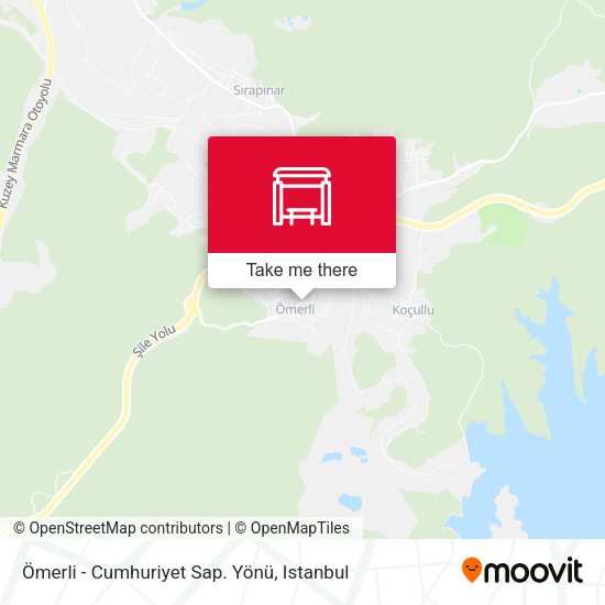 Ömerli - Cumhuriyet Sap. Yönü map